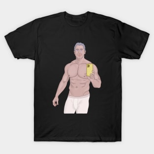 A muscular gray-haired man taking a selfie T-Shirt